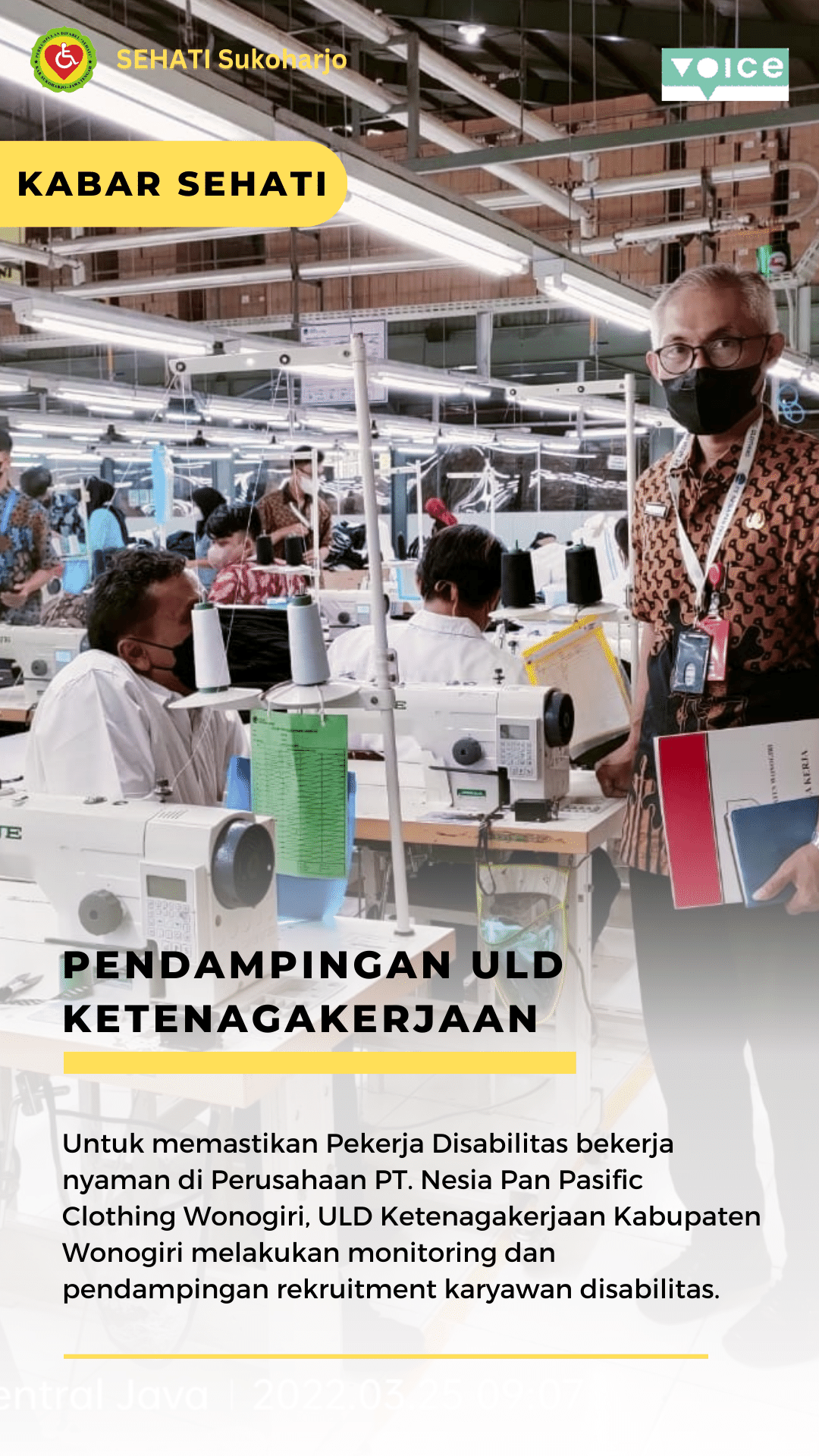 Pendampingan Pekerja Disabilitas